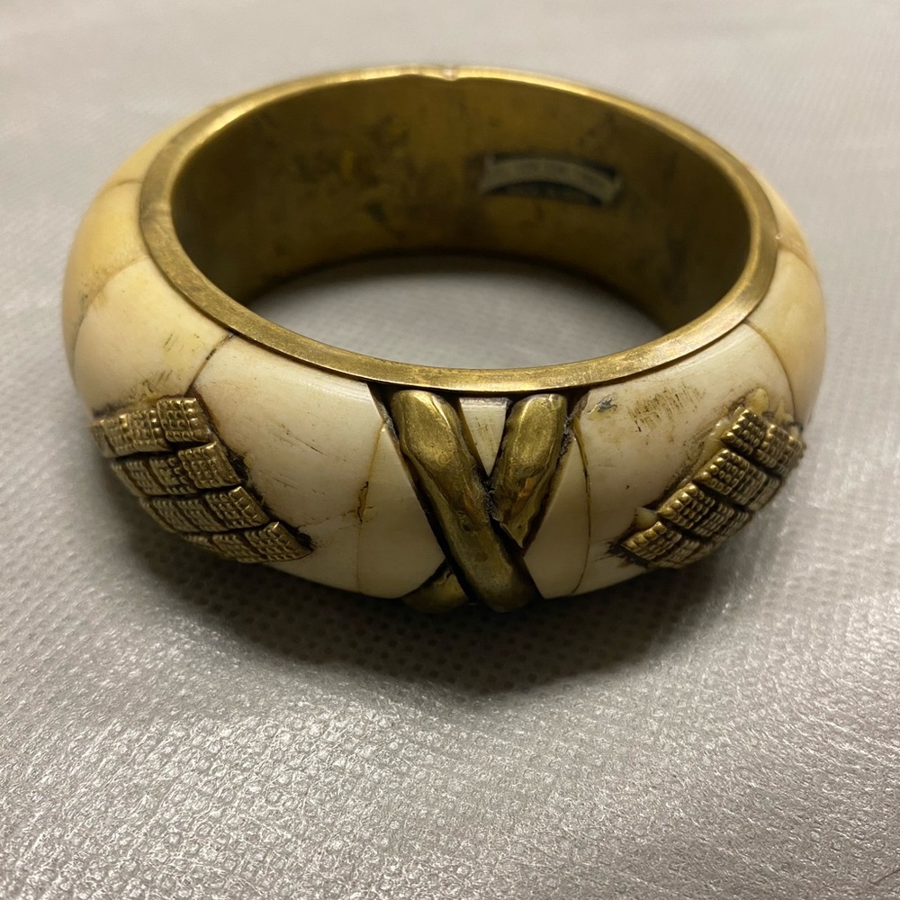 Bangle Bracelet by Carol for Eva Graham Brass